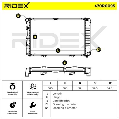Chłodnica RIDEX 470R0095 470R0095 - foto 4