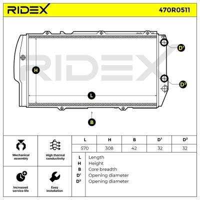 Chłodnica RIDEX 470R0511 470R0511 - foto 9