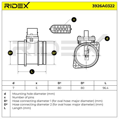 Przepływomierz RIDEX 3926A0322 3926A0322 - foto 6