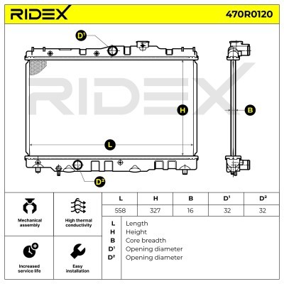 Chłodnica RIDEX 470R0120 470R0120 - foto 5