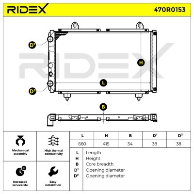Chłodnica RIDEX 470R0153 470R0153 - foto 9