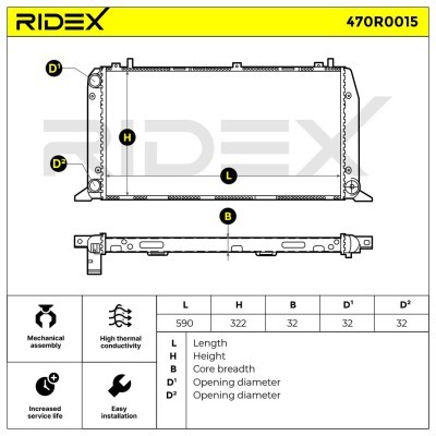Chłodnica RIDEX 470R0015 470R0015 - foto 6