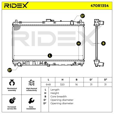 Chłodnica RIDEX 470R1354 470R1354 - foto 4