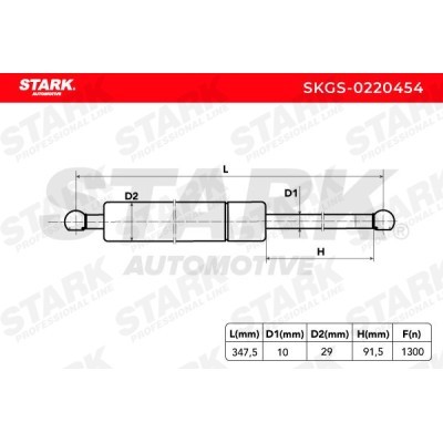 Amortyzator Pokrywy Bagażnika Stark SKGS-0220454 SKGS-0220454 - foto 5