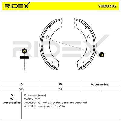 Klocki hamulcowe RIDEX 70B0302 70B0302 - foto 5