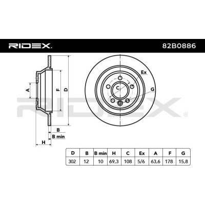 Tarcza hamulcowa RIDEX 82B0886 82B0886 - foto 4