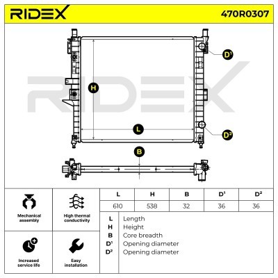 Chłodnica RIDEX 470R0307 470R0307 - foto 7
