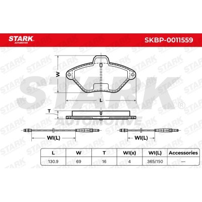 Klocki hamulcowe Stark SKBP-0011559 SKBP-0011559 - foto 5