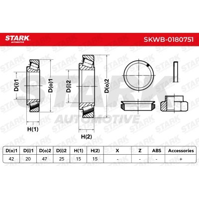 Łożysko Koła Stark SKWB-0180751 SKWB-0180751 - foto 6