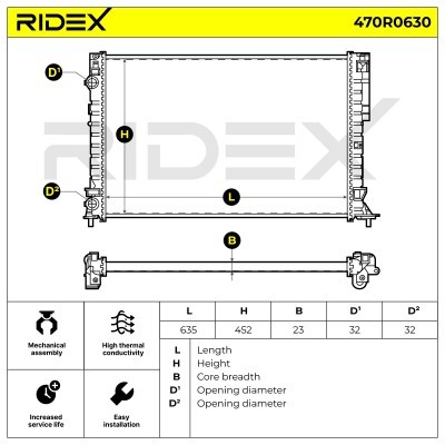Chłodnica RIDEX 470R0630 470R0630 - foto 5