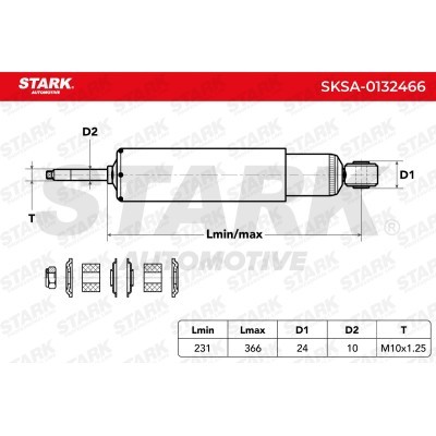 Amortyzator Stark SKSA-0132466 SKSA-0132466 - foto 7