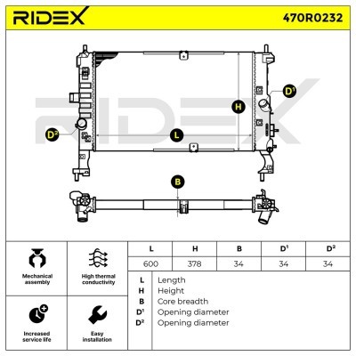 Chłodnica RIDEX 470R0232 470R0232 - foto 7