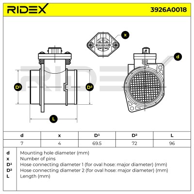 Przepływomierz RIDEX 3926A0018 3926A0018 - foto 6