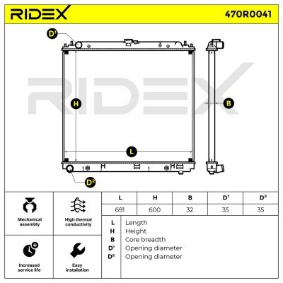 Chłodnica RIDEX 470R0041 470R0041 - foto 4