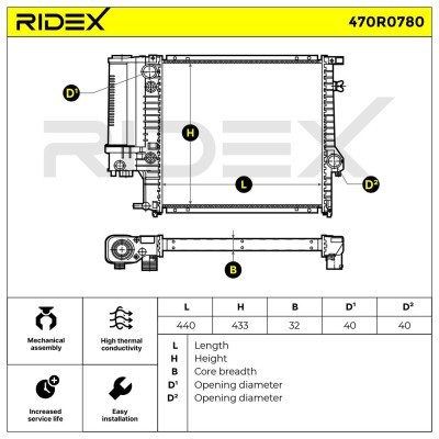 Chłodnica RIDEX 470R0780 470R0780 - foto 6