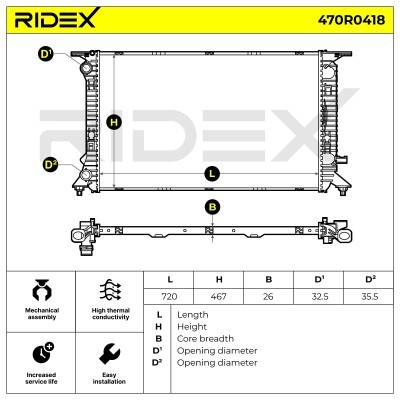 Chłodnica RIDEX 470R0418 470R0418 - foto 7