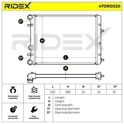 Chłodnica RIDEX 470R0020 470R0020 - foto 5