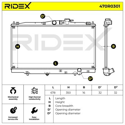 Chłodnica RIDEX 470R0301 470R0301 - foto 2