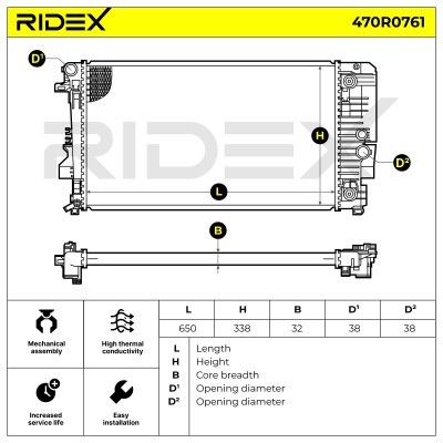 Chłodnica RIDEX 470R0761 470R0761 - foto 5