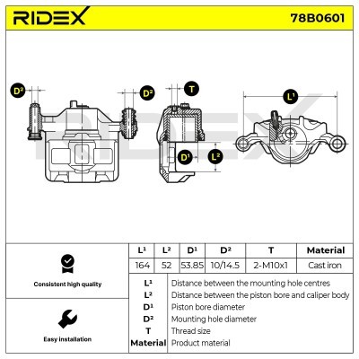 Zacisk Hamulcowy RIDEX 78B0601 78B0601 - foto 5