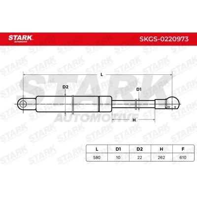 Amortyzator Pokrywy Bagażnika Stark SKGS-0220973 SKGS-0220973 - foto 6