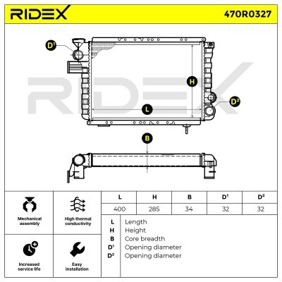 Chłodnica RIDEX 470R0327 470R0327 - foto 6