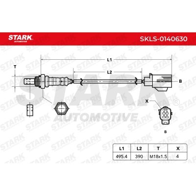 Sonda Lambda Stark SKLS-0140630 SKLS-0140630 - foto 6