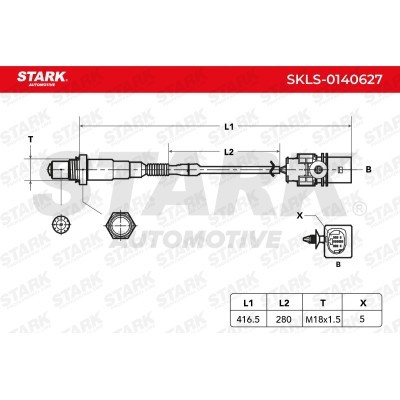 Sonda Lambda Stark SKLS-0140627 SKLS-0140627 - foto 7