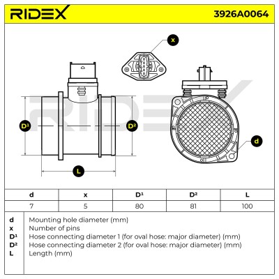 Przepływomierz RIDEX 3926A0064 3926A0064 - foto 7
