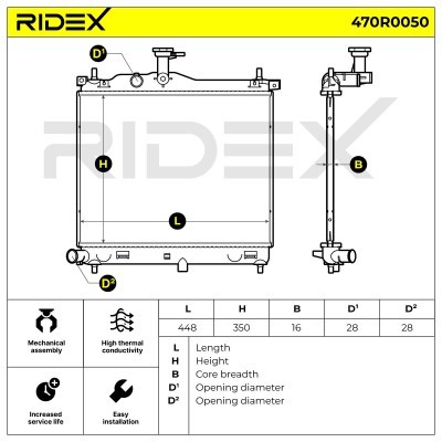 Chłodnica RIDEX 470R0050 470R0050 - foto 7