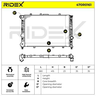 Chłodnica RIDEX 470R0161 470R0161 - foto 5