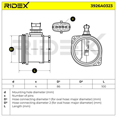 Przepływomierz RIDEX 3926A0323 3926A0323 - foto 6