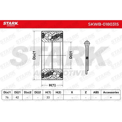 Łożysko Koła Stark SKWB-0180315 SKWB-0180315 - foto 2