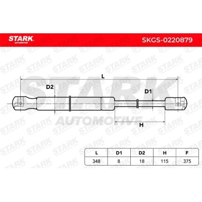 Amortyzator Pokrywy Bagażnika Stark SKGS-0220879 SKGS-0220879 - foto 6