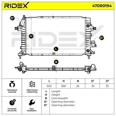 Chłodnica RIDEX 470R0194 470R0194 - foto 6