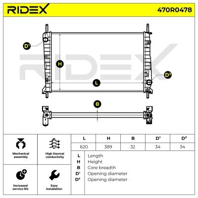 Chłodnica RIDEX 470R0478 470R0478 - foto 4