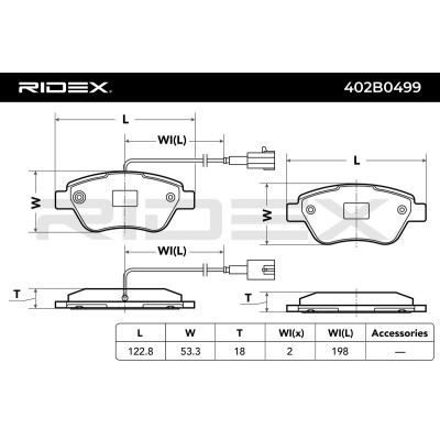 Klocki hamulcowe RIDEX 402B0499 402B0499 - foto 4