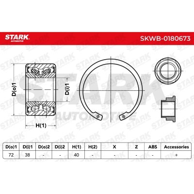 Łożysko Koła Stark SKWB-0180673 SKWB-0180673 - foto 3