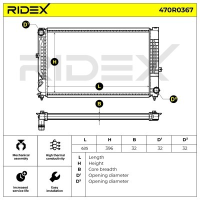 Chłodnica RIDEX 470R0367 470R0367 - foto 4