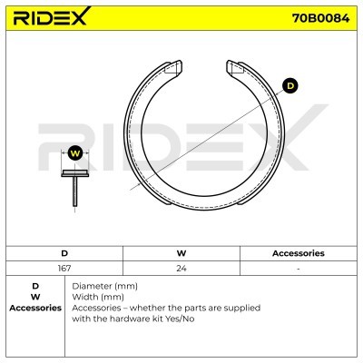 Klocki hamulcowe RIDEX 70B0084 70B0084 - foto 5