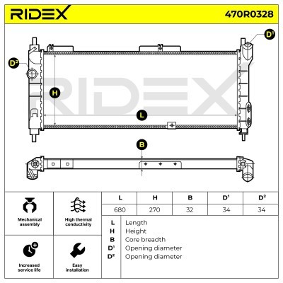 Chłodnica RIDEX 470R0328 470R0328 - foto 7