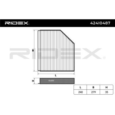 Filtr Kabinowy RIDEX 424I0487 424I0487 - foto 6