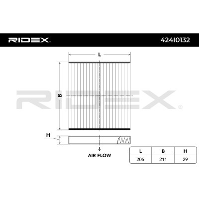 Filtr Kabinowy RIDEX 424I0132 424I0132 - foto 4