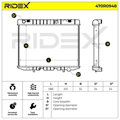 Chłodnica RIDEX 470R0948 470R0948 - foto 8