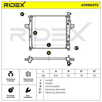 Chłodnica RIDEX 470R0272 470R0272 - foto 5