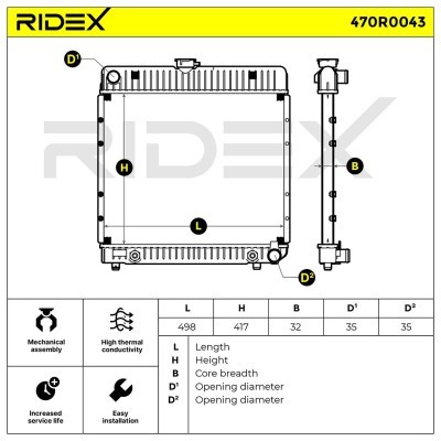 Chłodnica RIDEX 470R0043 470R0043 - foto 8
