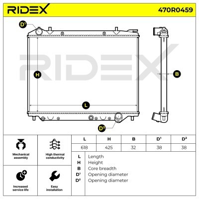Chłodnica RIDEX 470R0459 470R0459 - foto 5