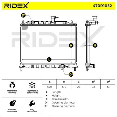 Chłodnica RIDEX 470R1052 470R1052 - foto 5