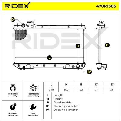 Chłodnica RIDEX 470R1385 470R1385 - foto 5