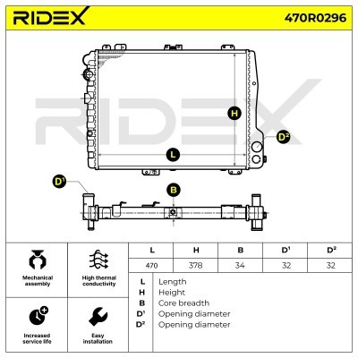 Chłodnica RIDEX 470R0296 470R0296 - foto 5